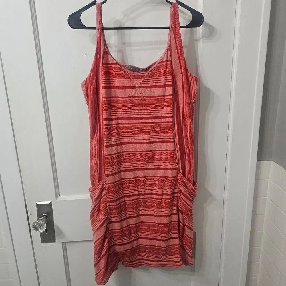 Athleta Striped Tank Dress Sz L. Excellent Condition